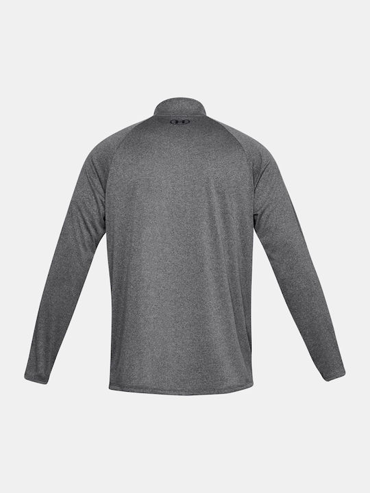 Athletic Long Sleeve Blouse Carbon Heather