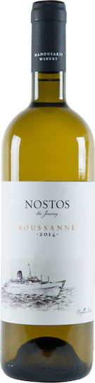 Oinopoieio Manousakis Organic Wine Nostos Roussanne White Dry 750ml