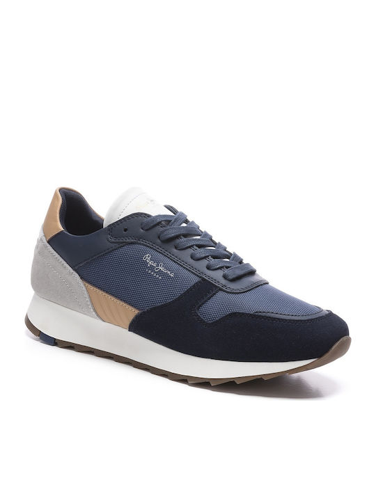 Pepe Jeans Style Slab Herren Sneakers Blau