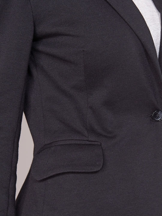 Vero Moda Julia Damen Mittellang Blazer Schwarz