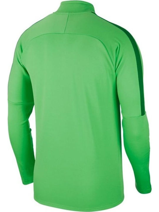 Nike Academy 18 Drill Men's Athletic Long Sleeve Blouse Dri-Fit with Zipper Green