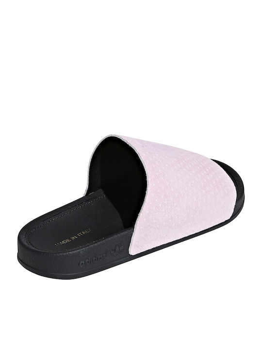 Adilette Luxe Frauen Flip Flops in Rosa Farbe