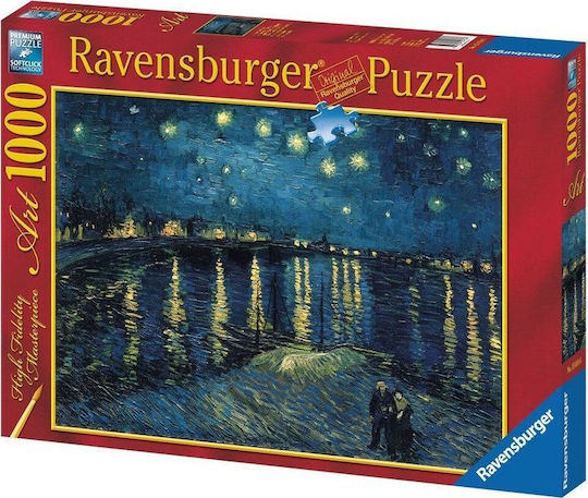 Van Gogh Έναστρη Νύχτα Πάνω από τον Ρήνο Puzzle 2D 1000pcs