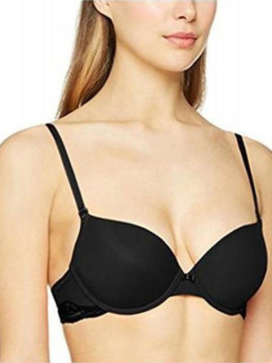 Lovely Micro Bra with Light Padding Underwire Black