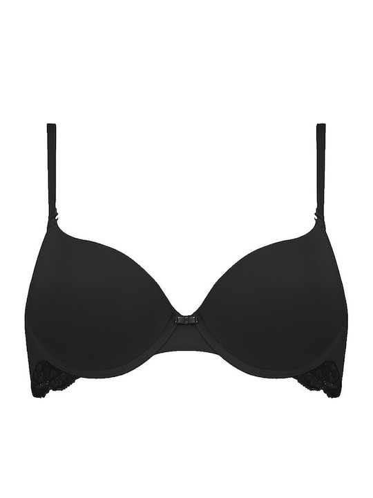 Lovely Micro Bra with Light Padding Underwire Black