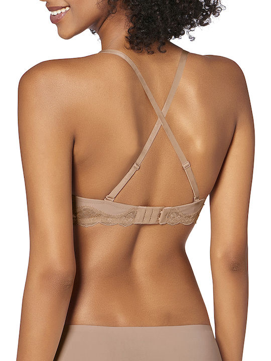 Lovely Micro Bra with Light Padding Underwire Beige