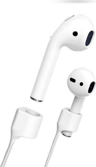 Ancus Магнитна Каишка Против Изгубване в Бял Цвят за Apple AirPods