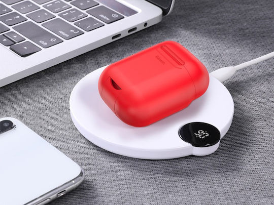 Baseus Anti-dust Wireless Protective Θήκη Σιλικόνης Case Κόκκινο για Apple AirPods