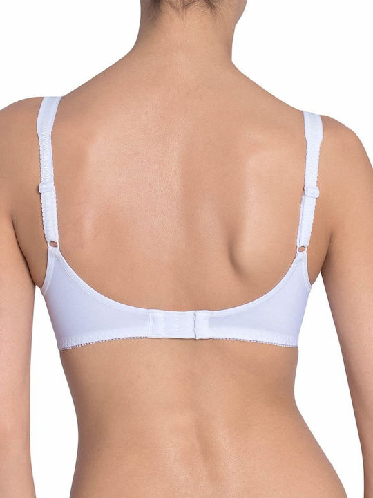 Elasti Cross Bra without Padding without Underwire White