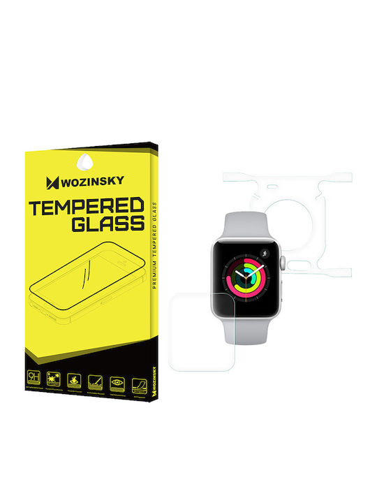 Black Full Face Tempered Glass pentru Apple Watch 38mm 1buc Series2