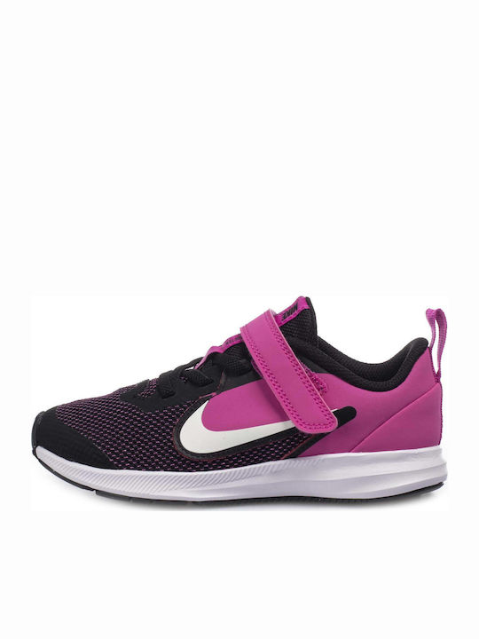 Downshifter Downshifter 9 Kids Sports Shoes Running with Hoop & Loop Closure Black