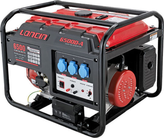 Loncin LC 6500D-A (Battery) Generator Gasoline Four-stroke with Handle and Maximum Power 6.5kVA