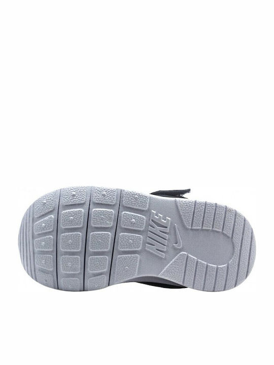 Tanjun Tanjun TDV Kids Sports Shoes Running with Hoop & Loop Closure Black / Metallic Pewter / White