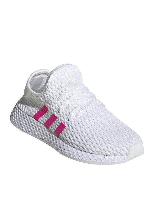 Deerupt Runner C Kinder Sportschuhe Laufen mit Schnürsenkeln Weiß