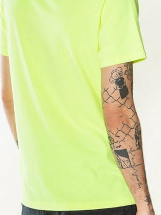 Superdry Outline Pop T-shirt Bărbătesc cu Mânecă Scurtă Galben