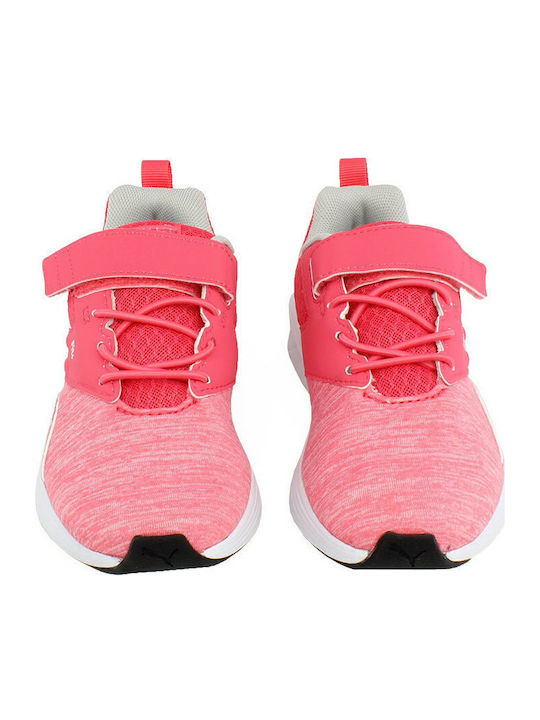 NRGY Comet V Kids Sports Shoes Running with Hoop & Loop Closure Fuchsia