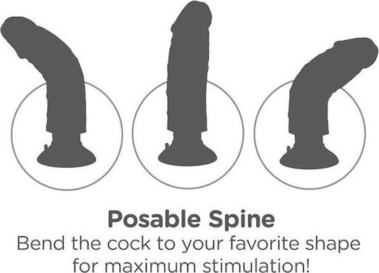 Pipedream King Cock Vibrating Cock Realistic Vibrator 21.5cm Carne
