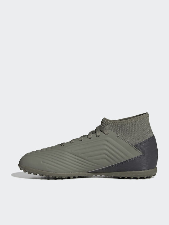 Παιδικά Ποδοσφαιρικά Παπούτσια Ψηλά Predator 19.3 TF με Σχάρα και Καλτσάκι Legacy Green / Sand / Solar Yellow
