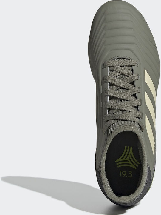Παιδικά Ποδοσφαιρικά Παπούτσια Ψηλά Predator 19.3 TF με Σχάρα και Καλτσάκι Legacy Green / Sand / Solar Yellow