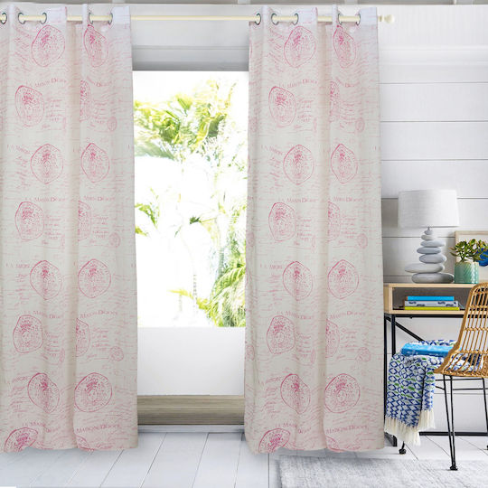 Das Home Perdea Cu Capse 2031 Ecru 140x280cm