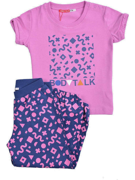 BodyTalk Kids Set with Leggings Summer 2pcs Pink