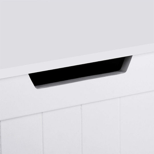 Songmics Декоративен Куфар Дървен 76x40x48см Бял Songmics Декоративен Куфар Дървен 76x40x48см Бял