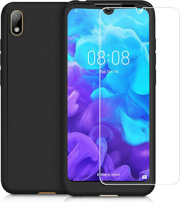 Powertech Body 360° με Tempered Glass Plastic Black (Huawei Y5 2019)