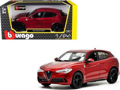 Bburago Αυτοκινητάκι Alfa Romeo Stelvio - Κόκκινο 1:24 για 3+ Ετών