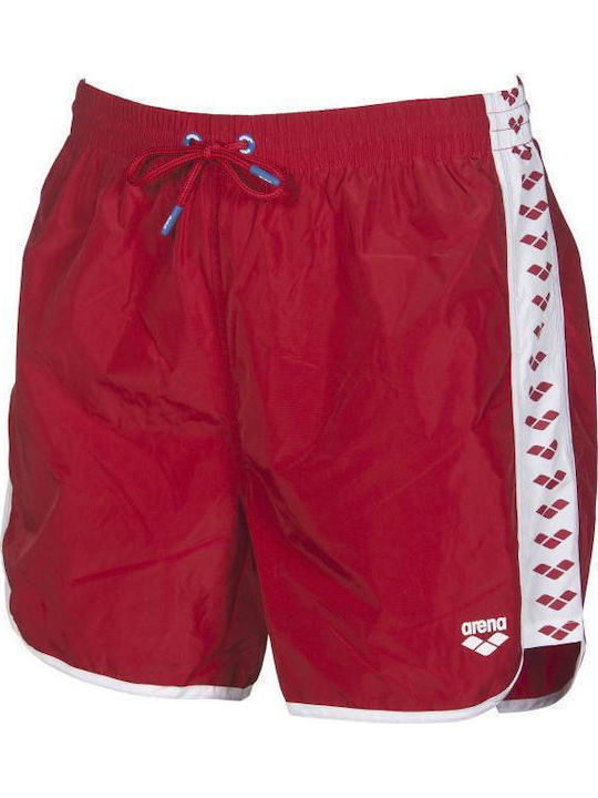 Herren Badebekleidung Shorts Rot Gestreift