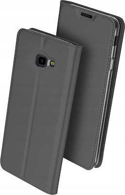 Dux Ducis Skin Pro Buchen Sie Synthetisches Leder Schwarz (Galaxy J4+) KLDSKINJ4PLGR