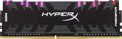HyperX Predator RGB 16GB DDR4 RAM με 2 Modules (2x8GB) και Ταχύτητα 2933 για Desktop