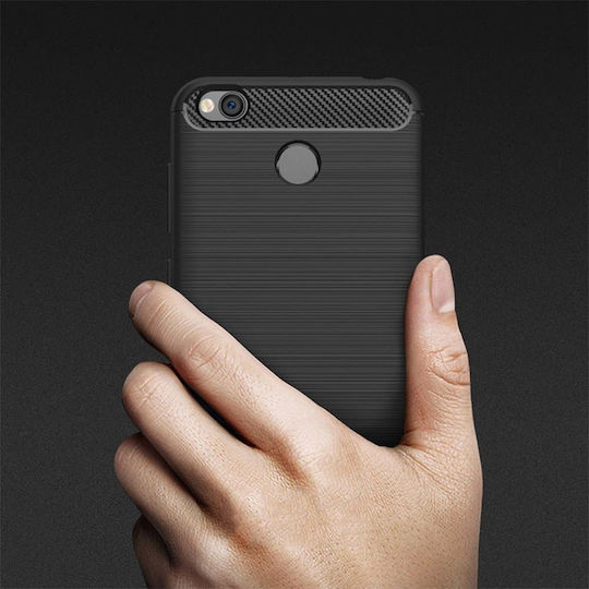 Forcell Carbon Rugged Armor Back Cover Silicone Black (Galaxy A6 2018)