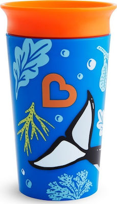 Munchkin Baby & Kleinkind Becher Miracle 360° Wildlove Sippy Blau 1Stück 266ml für 12m+m+