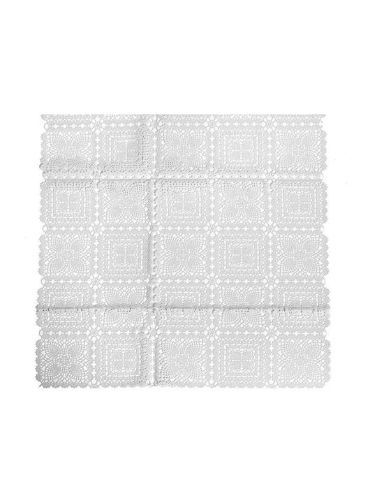 Espiel Runner with Lace White 50x180cm