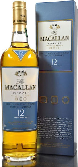 Fine Oak Old Single Malt Ουίσκι 12 Ετών Σκωτίας σε Κουτί 40% 700ml