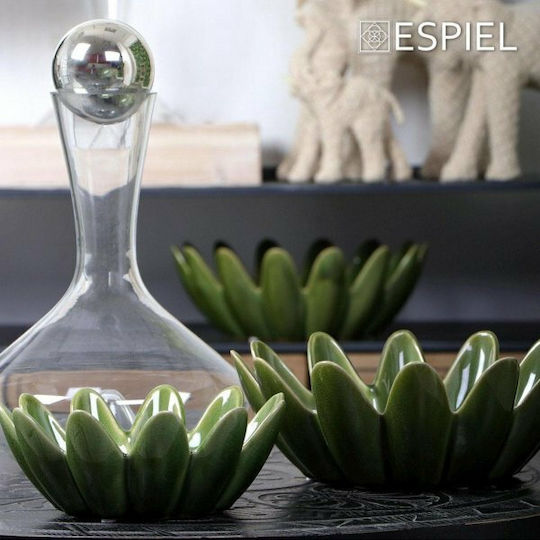 Espiel Decorative Bowl Green 31.5x31.5x11.8cm