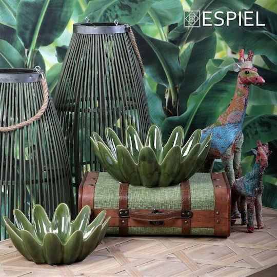 Espiel Decorative Bowl Green 31.5x31.5x11.8cm