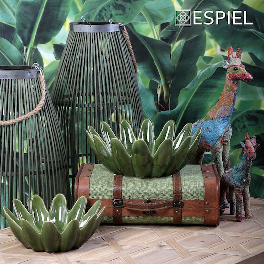 Espiel Decorative Bowl Green 25.2x25.2x9.5cm