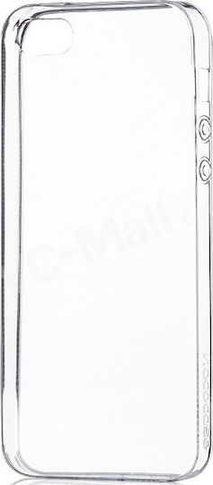 Back Cover Σιλικόνης Διάφανο (iPhone 5c)