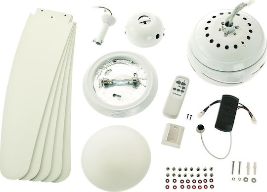Westinghouse Bendan Ceiling Fan 132cm With White Light Fixture