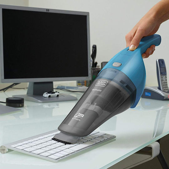 Black & Decker Επαναφορτιζόμενο Σκουπάκι Χειρός 7.2V Μπλε