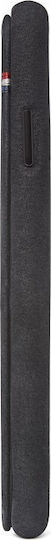 Decoded Leather Slim Brieftasche Synthetisches Leder Schwarz (iPhone XS Max)
