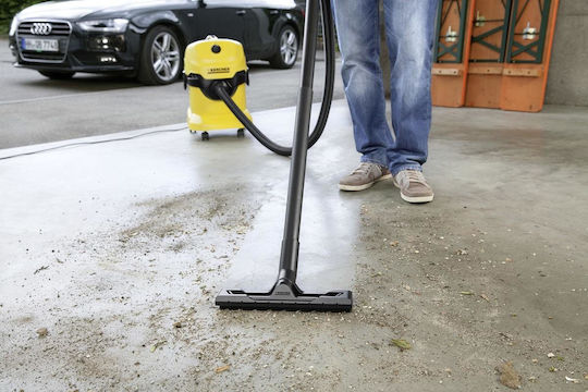 Karcher WD 4 Σκούπα Υγρών / Στερεών 1000W με Πλαστικό Κάδο 20lt