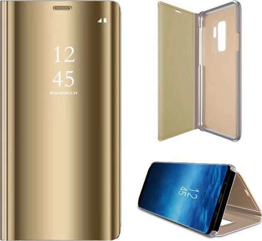 Hurtel Mirror Clear View Gold (Galaxy S9)