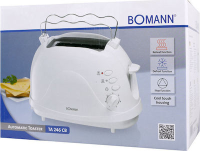 Bomann TA 246 CB Toaster 2 Slots 700W White