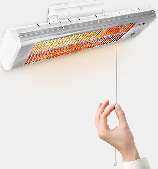 Trotec IR 1200 S Quartz Wall-Mounted Heater for Bathrooms 1200W