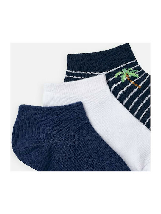 Mayoral Boys 3 Pack Ankle Socks Blue