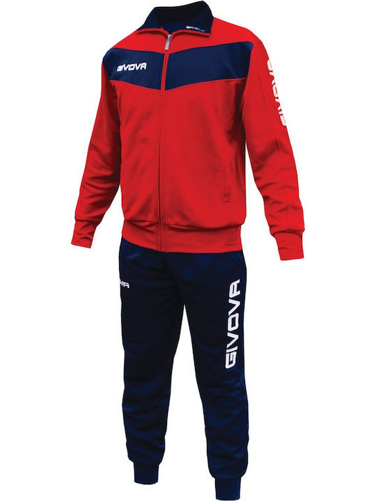 Tuta Visa Tracksuit Glossy with Elastic Red