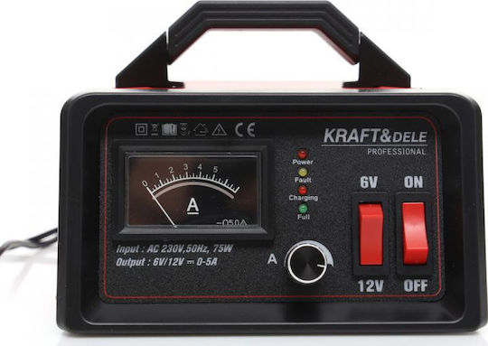 Kraft & Dele Φορτιστής Μπαταρίας Αυτοκινήτου 12V