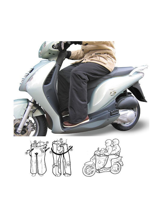 Tucano Urbano Take Away Pantaloni impermeabili pentru motociclete pentru bărbați Negru Culoare
